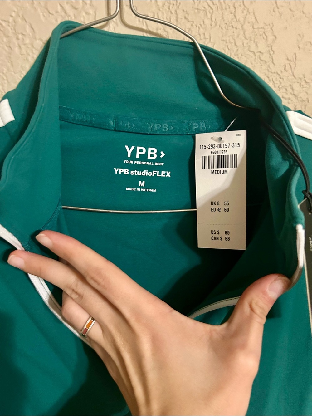 YPB Teal StudioFLEX Women's Jacket - Teal, Medium
